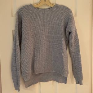 Aritzia Wilfred Free Blue Wool Sweater